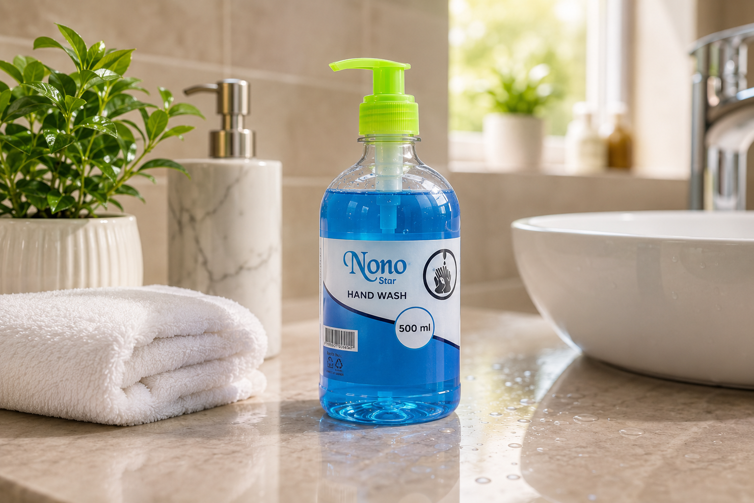 Nono Star Handwash Soap — Daily hand washing in kitchens, washrooms and workplaces.