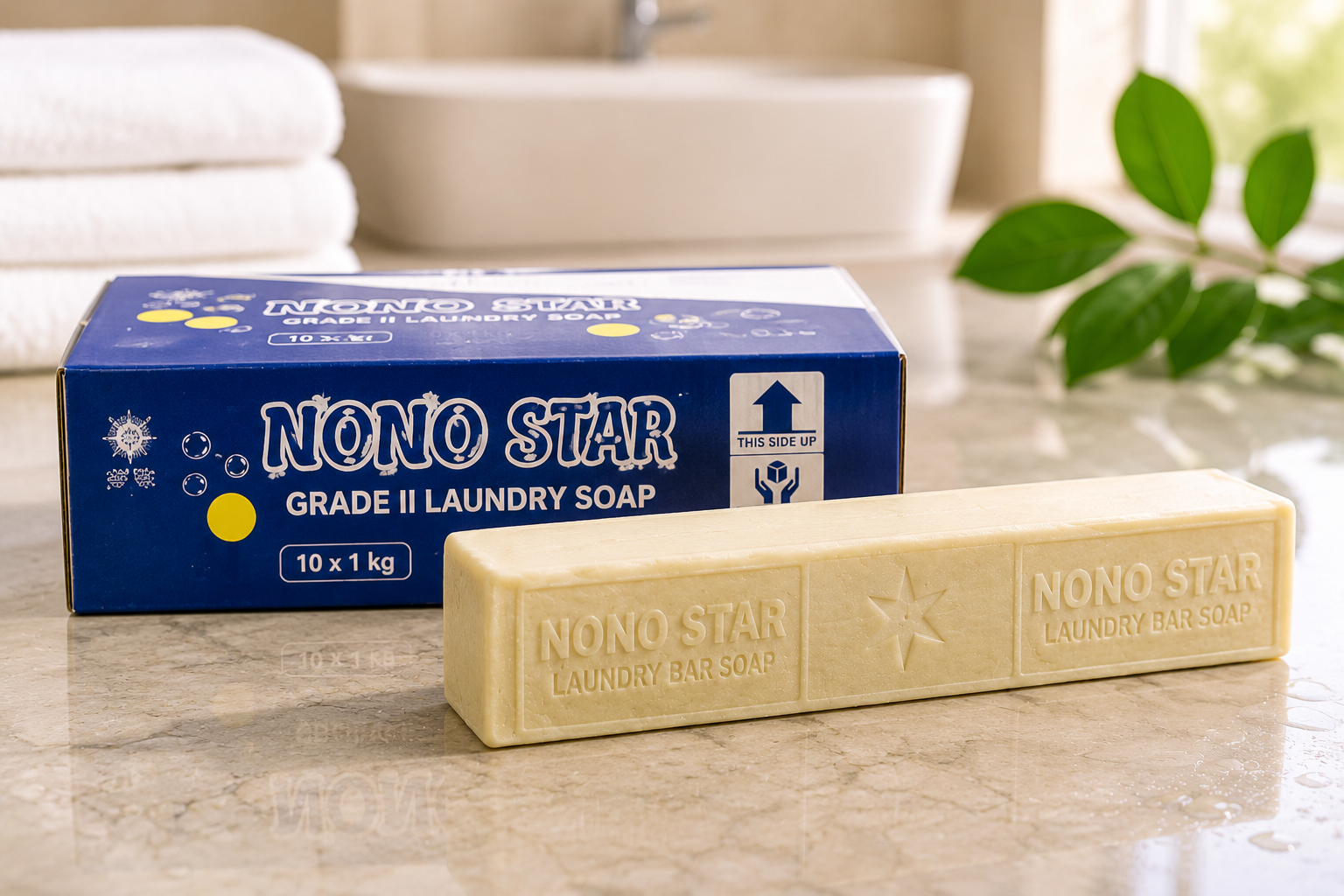 Bar soap produced by trainees in the Nono Caring Hearts Foundation production enterprise